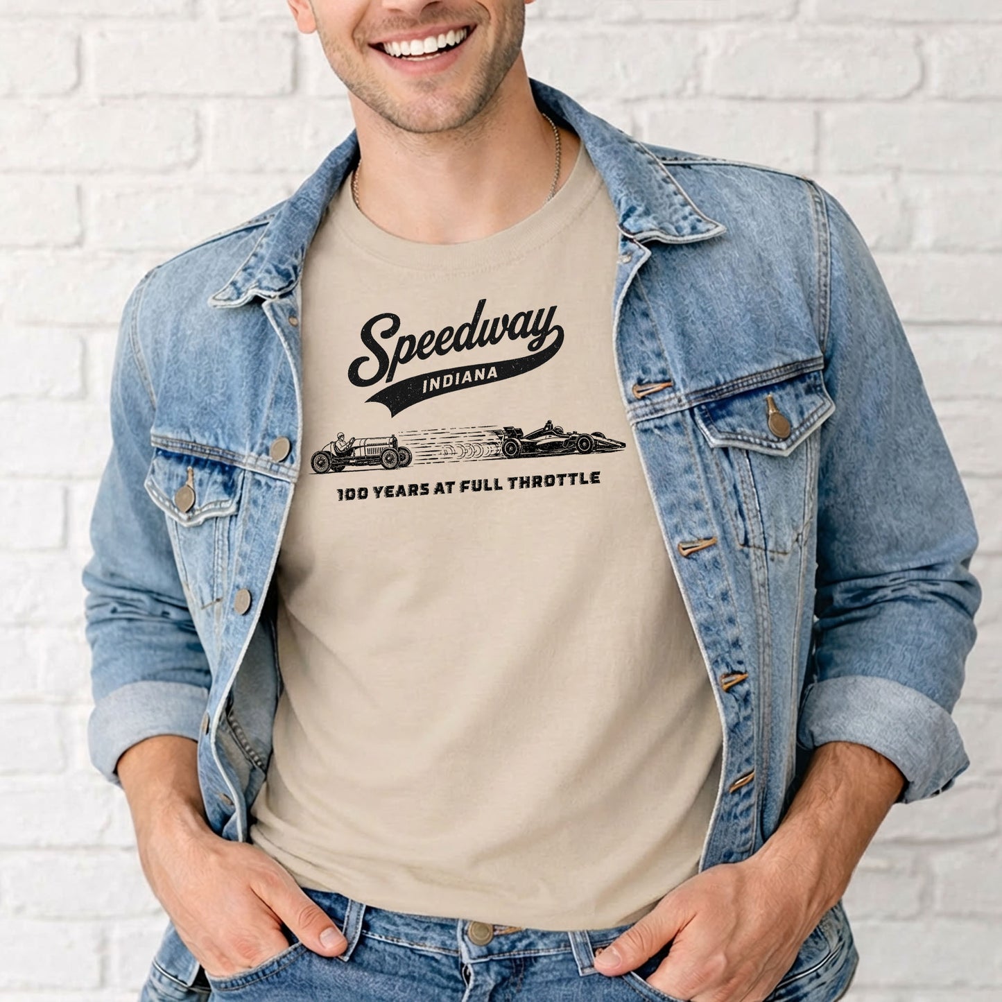 Speedway Indiana 100 Years at Full Throttle T-Shirt