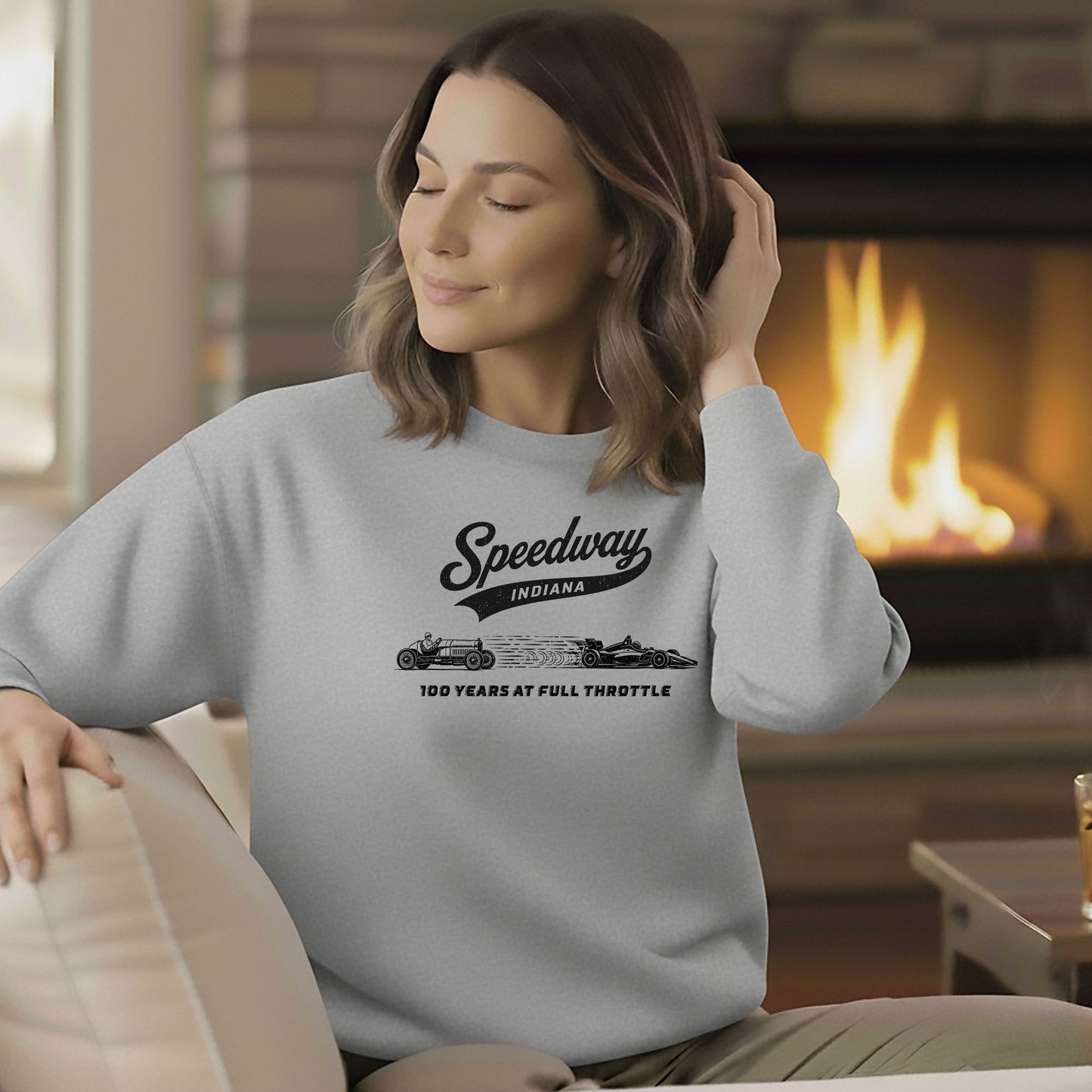 Speedway Indiana 100 Years at Full Throttle Sweatshirt