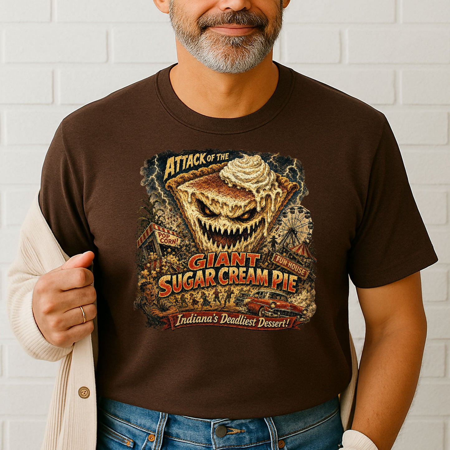 Attack of the Giant Sugar Cream Pie Tee