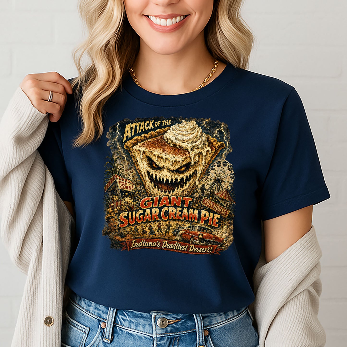Attack of the Giant Sugar Cream Pie Tee