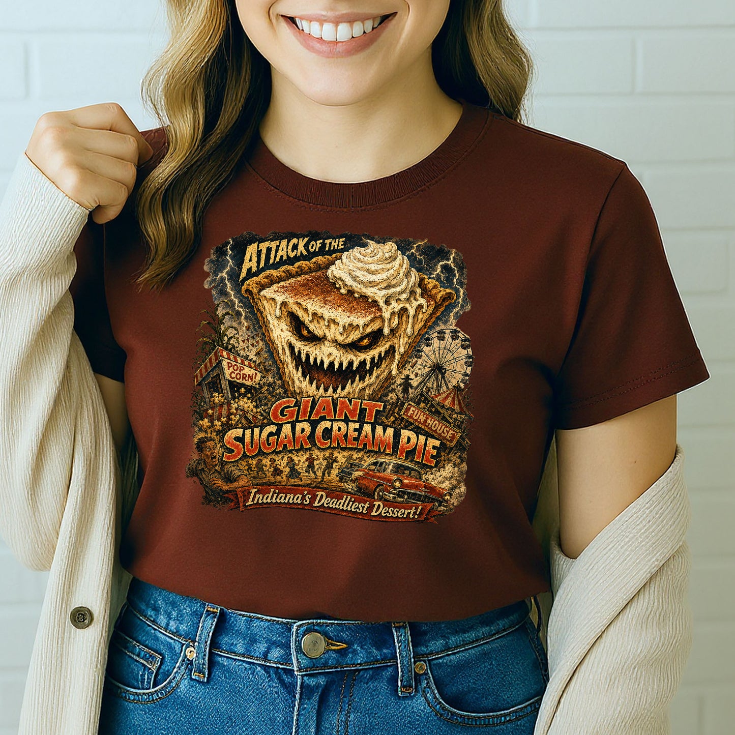 Attack of the Giant Sugar Cream Pie Tee