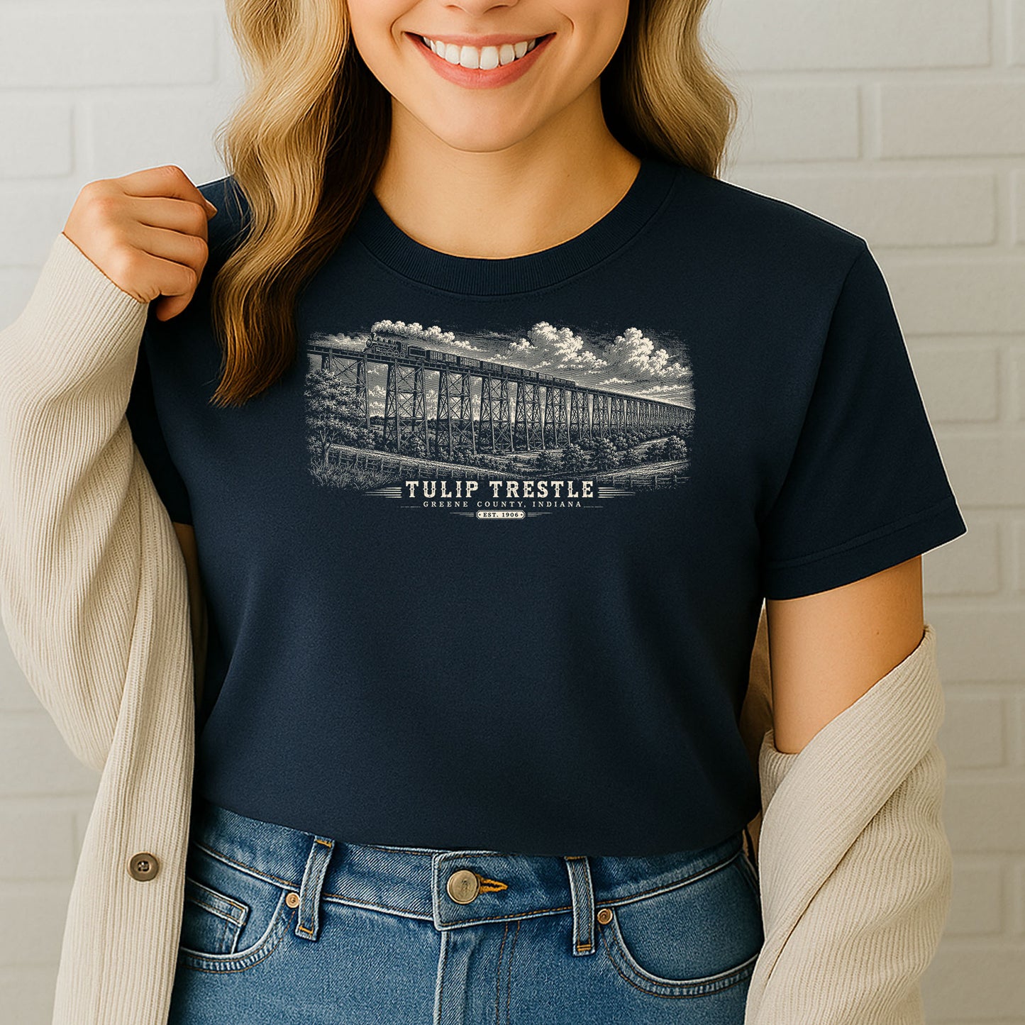 Tulip Trestle Indiana Heritage T-Shirt