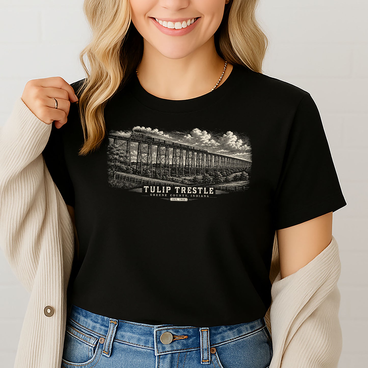 Tulip Trestle Indiana Heritage T-Shirt