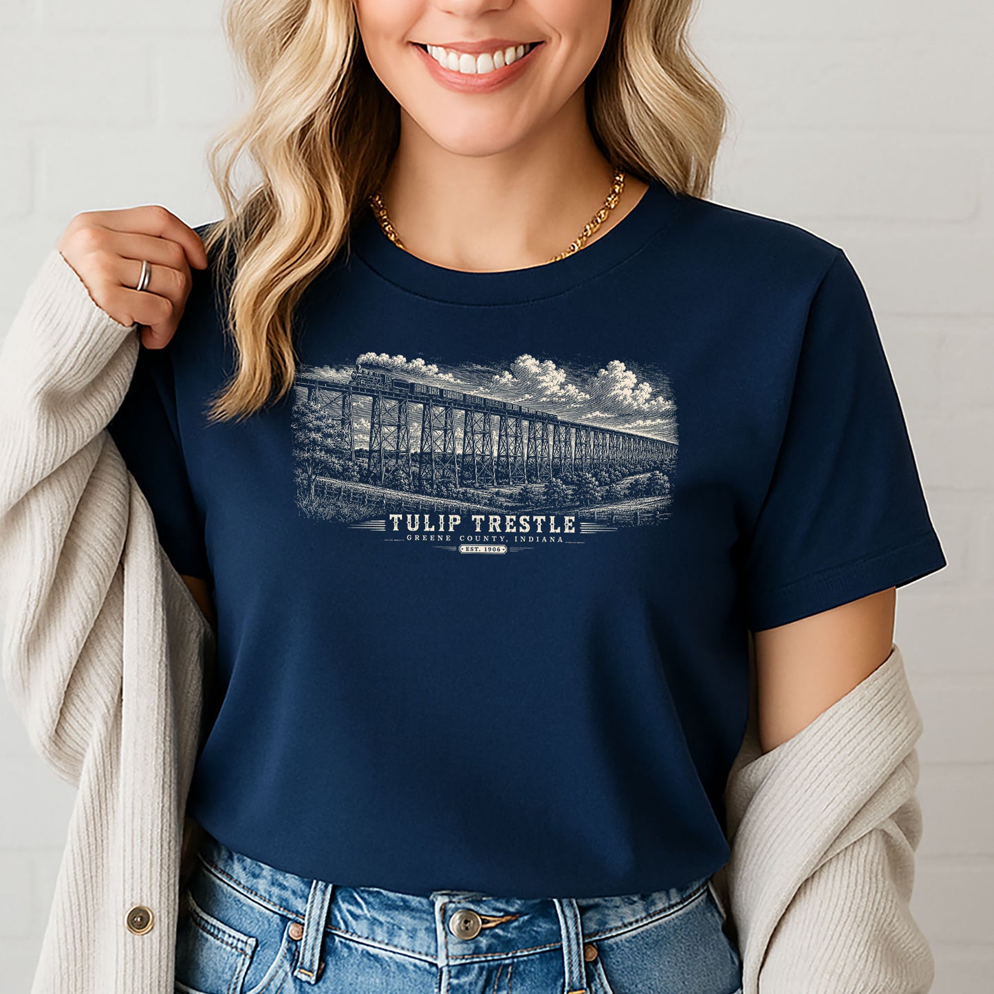 Tulip Trestle Indiana Heritage T-Shirt