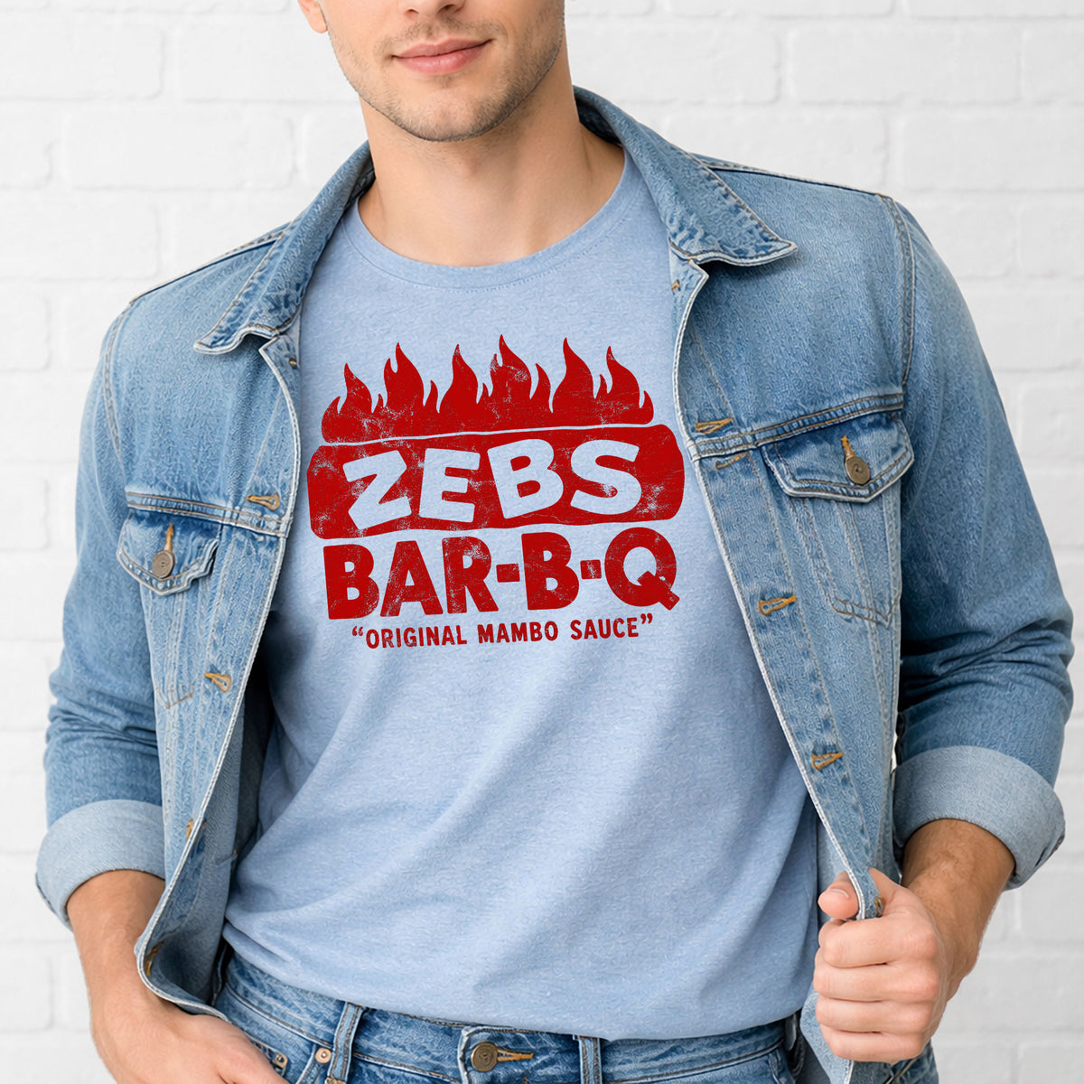 Zebs Bar-B-Q Original Mambo Sauce – Vintage Indianapolis Gildan 5000 T-Shirt