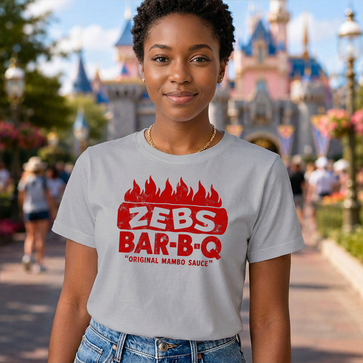 Zebs Bar-B-Q Original Mambo Sauce – Vintage Indianapolis Gildan 5000 T-Shirt