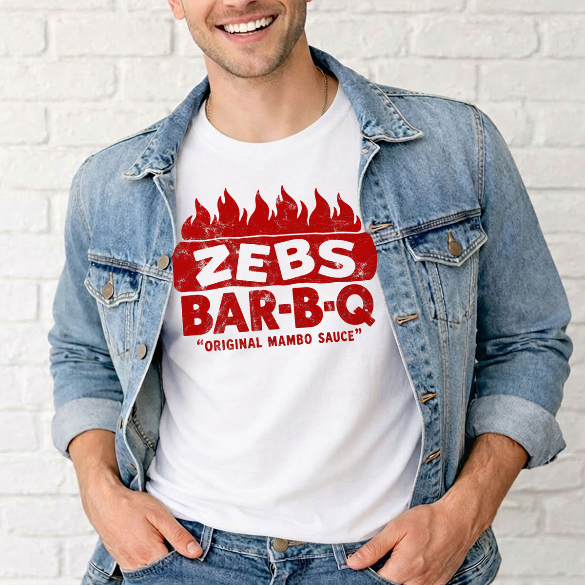 Zebs Bar-B-Q Original Mambo Sauce – Vintage Indianapolis Gildan 5000 T-Shirt