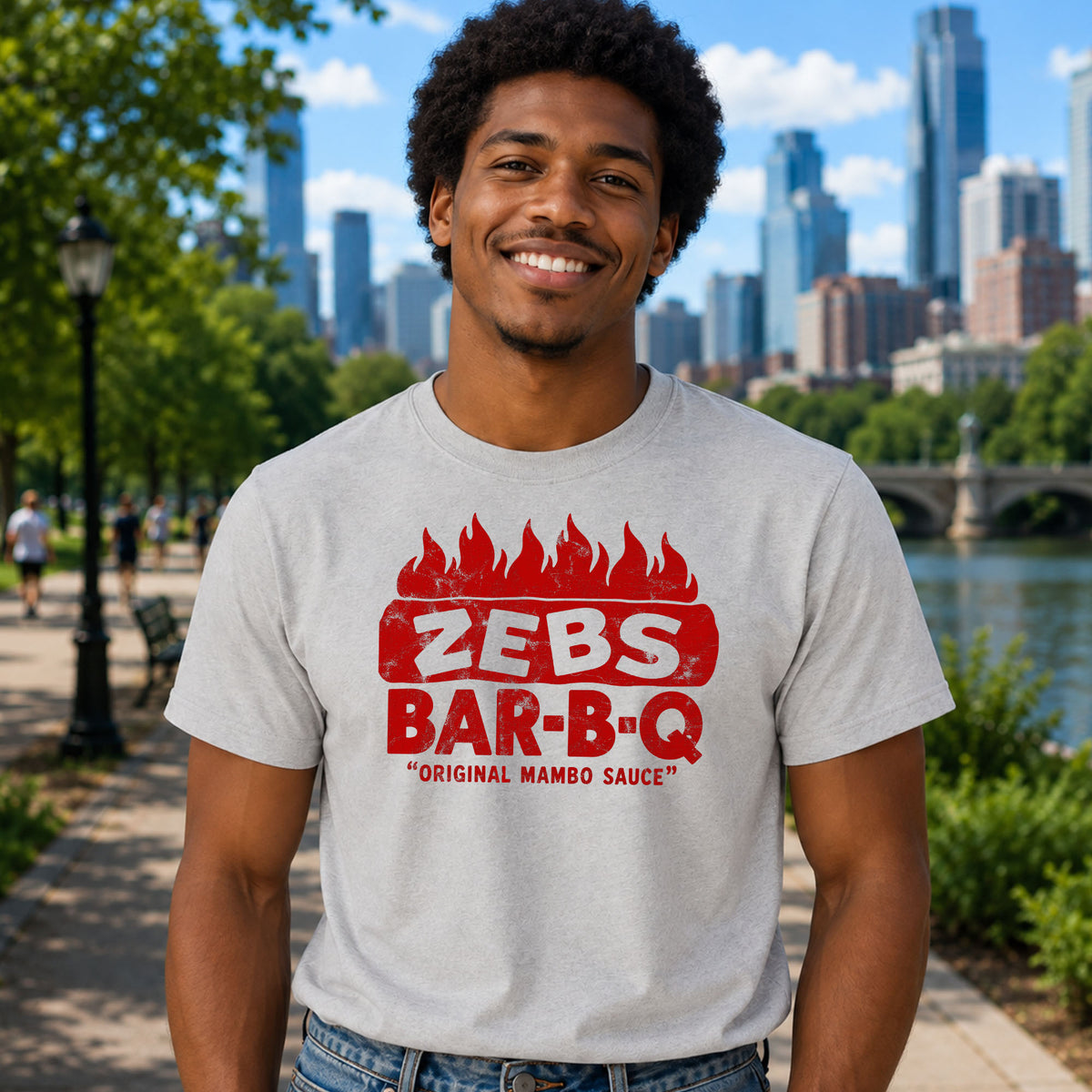 Zebs Bar-B-Q Original Mambo Sauce – Vintage Indianapolis Gildan 5000 T-Shirt