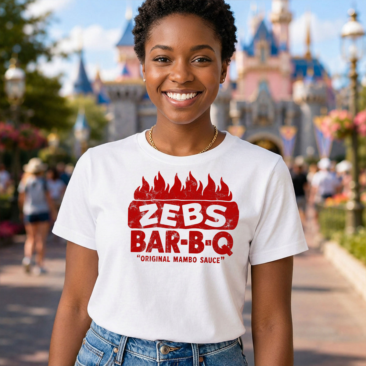 Zebs Bar-B-Q Original Mambo Sauce – Vintage Indianapolis Gildan 5000 T-Shirt